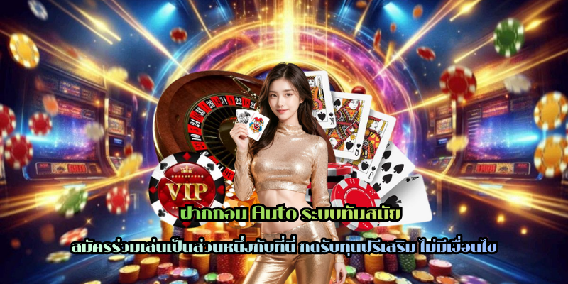 ฝากถอน Auto ระบบทันสมัย